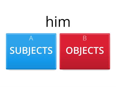 Copy of Personal Pronouns object or subject