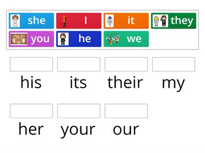 TD2U2 personal-possessive pronouns