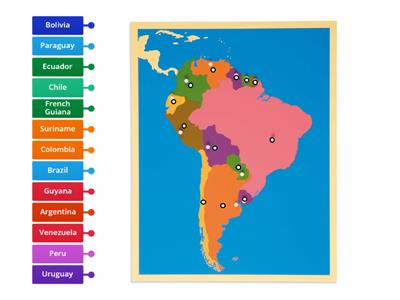  South America map puzzle