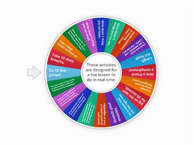 🌈Wellbeing Wheel 🌈