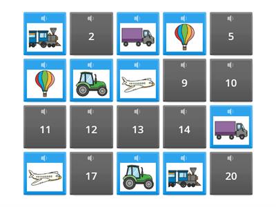 Y1/Y2 Transport memory game