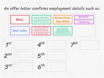 Job Offer Letter Sample #1 