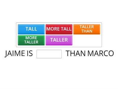 COMPARATIVES QUIZ