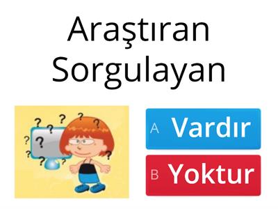 PYP Öğrenen Profilleri Değerlendirme