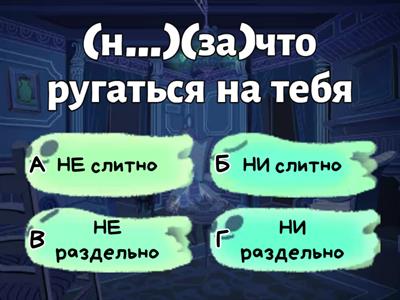 НЕ и НИ в местоимениях и местоименных наречиях