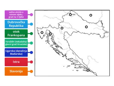 Karta Hrvatske - Ponavljanje gradiva