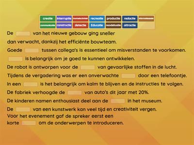 Spelling/woordenschat oefening -tie/-ctie #Meester Max