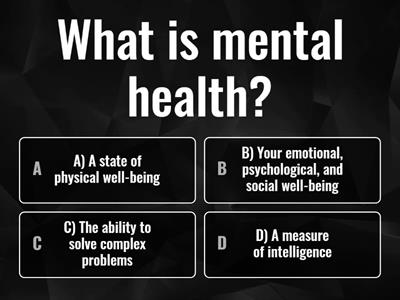 Mental Health Awareness week quiz