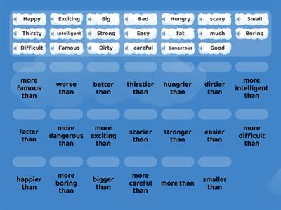 Vocabulary Comparatives 