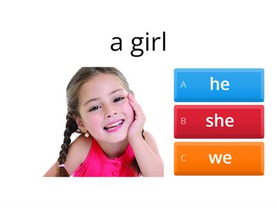 Grade 3 Personal pronouns (he,she,it, they, we)
