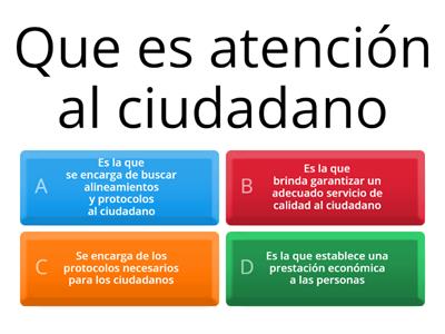 Atencion al ciudadano