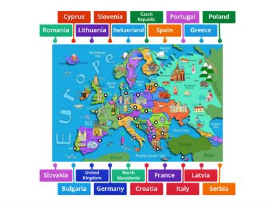 Christmas Map of Europe - eTwinning project