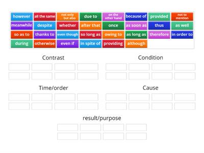 Linking words and phrases (RM B2+)