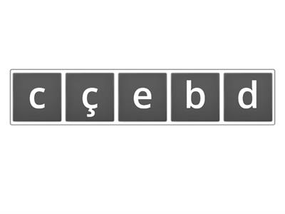 alfabe anagram (put them in order)