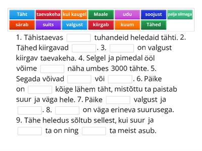 1.1.1. Tähed