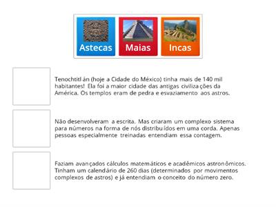 Astecas Maias E Incas 6 Ano - Recursos De Ensino