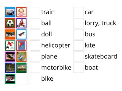 Toys - vocabulary