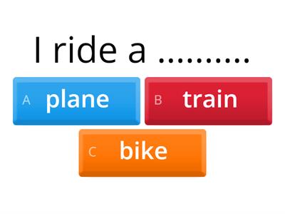 Oxford Metro 1 Unit 7 transportation verbs