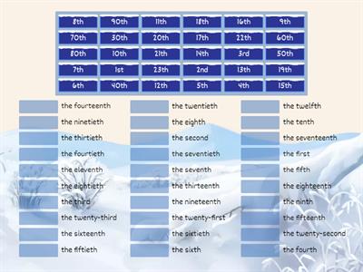 Ordinal Numbers