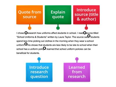 Labeling Research Paragraph