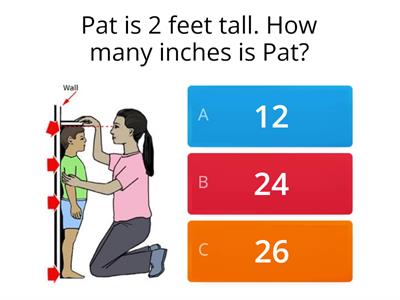 MATH  Feet to inches