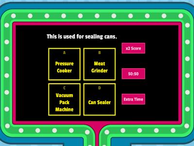 Pre-Test Select & Prepare Equipment for Used (Food Processing 9)