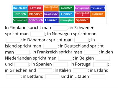 Europa: Sprachen 1