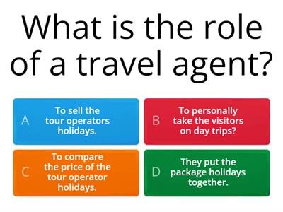 Travel and tourism - Booking a package holiday