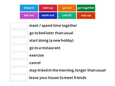 Phrasal verbs