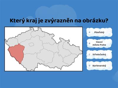 Kraje ČR - Který kraj (krajské město)?