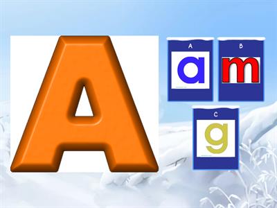 Upper and Lowercase Letter Match A-M