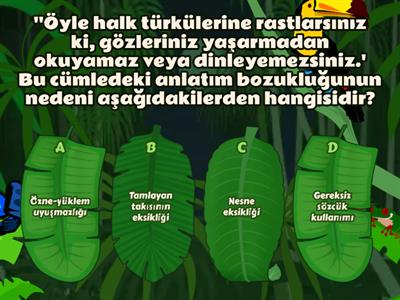 7. Sınıf Anlatım Bozukluğu TEST