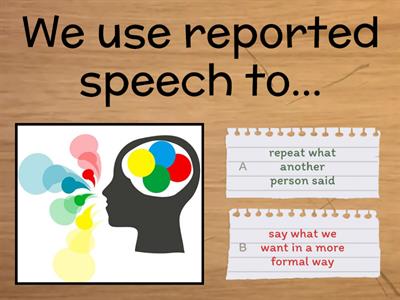 Reported speech revision