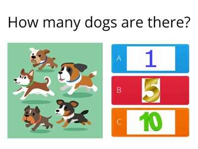 counting animals (1 - 10)