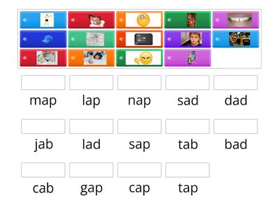 Phonics Practice: ab/ad/ap