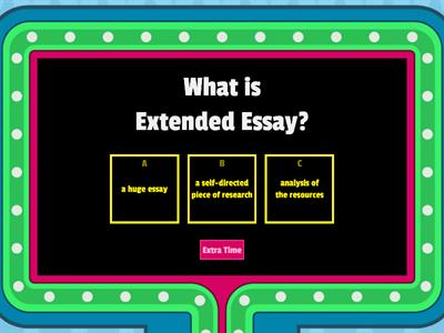 Extended Essay brief