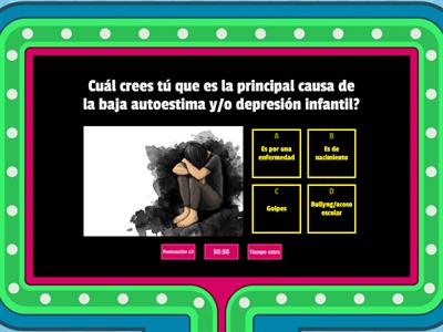 Juego sobre la baja autoestima y/o la depresión infantil