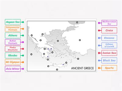 Geography of Ancient Greece - Map