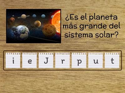 El sistema planetario solar