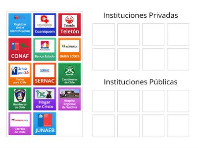 Instituciones Públicas y Privadas de Chile
