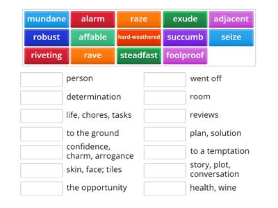 The Midnight library: collocations