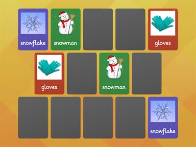Winter vocabulary for small children/beginners