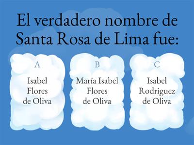 VIDA Y MILAGROS DE SANTA ROSA DE LIMA