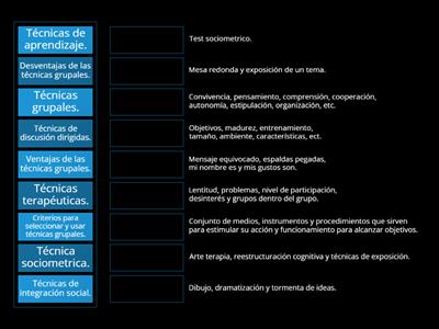 Técnicas grupales.