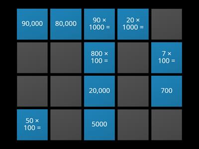 10,100,1000 Times table