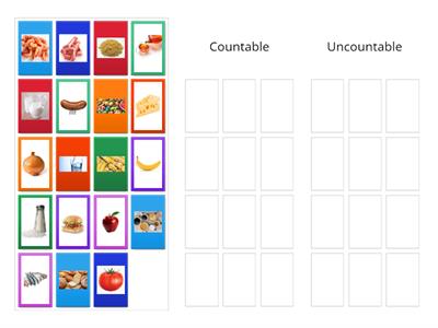 Countable and Uncountable Food 