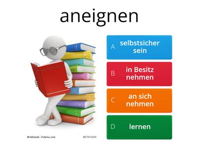 B2-Verben Synonyme - was passt NICHT!