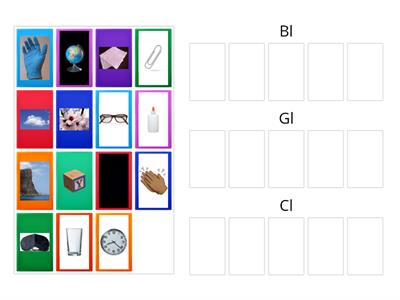 Picture Sort for Bl, Gl, Cl