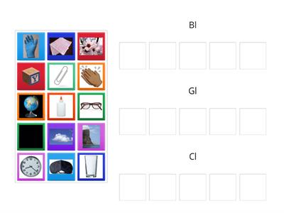 Picture Sort for Bl, Gl, Cl