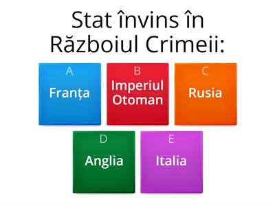Unirea principatelor Române - Test 1